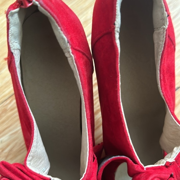 Mary Jane High Bowtie Heel Platform Vintage Dress Pumps size 8 - Picture 6 of 7